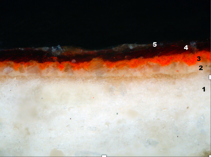 Restauración de escultura - Estratigrafía